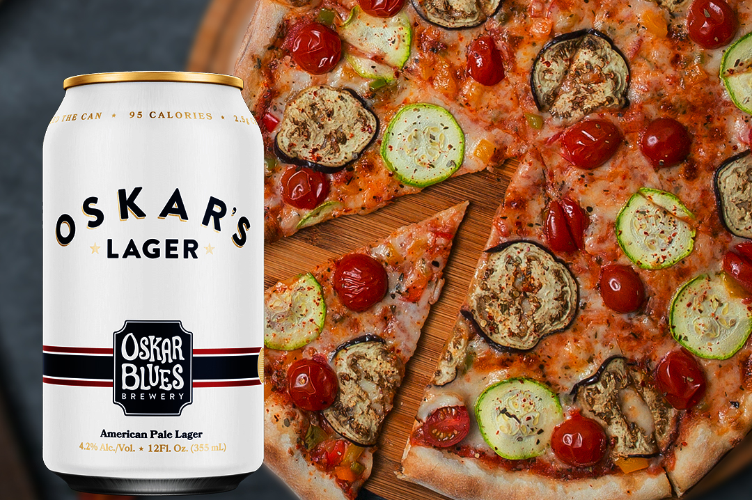 oskar's_lager_with_veggie_pizza