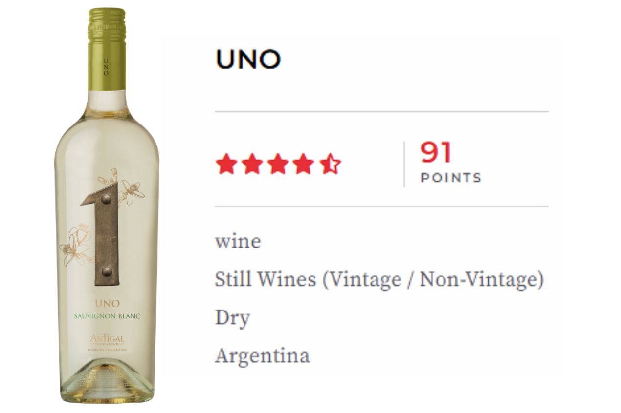 Photo for: Serenade of Vibrant Flavors: The UNO Sauvignon Blanc Wine