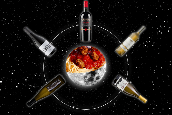 Photo for: Raining Wine with a Chance of Meatballs